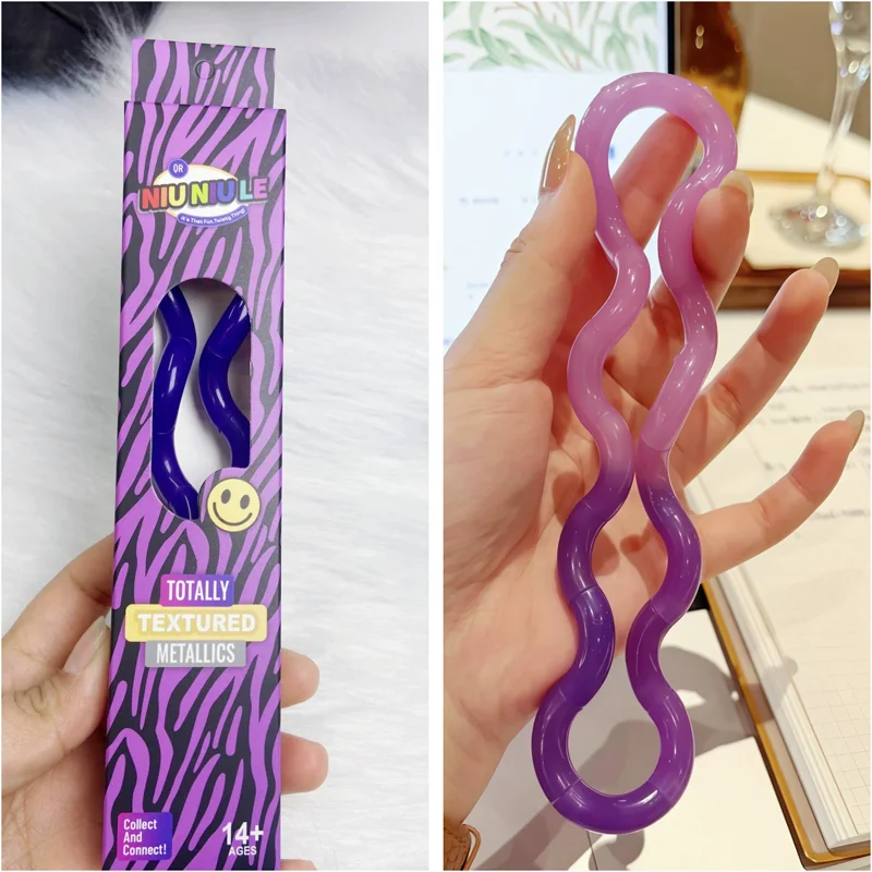1 Stück Temperaturwechselndes Verformbares Seil Mehrfarbiges Anti-Stress-Deformationsseil Knoten-Druckentlastungs-Spielzeug Geschenke