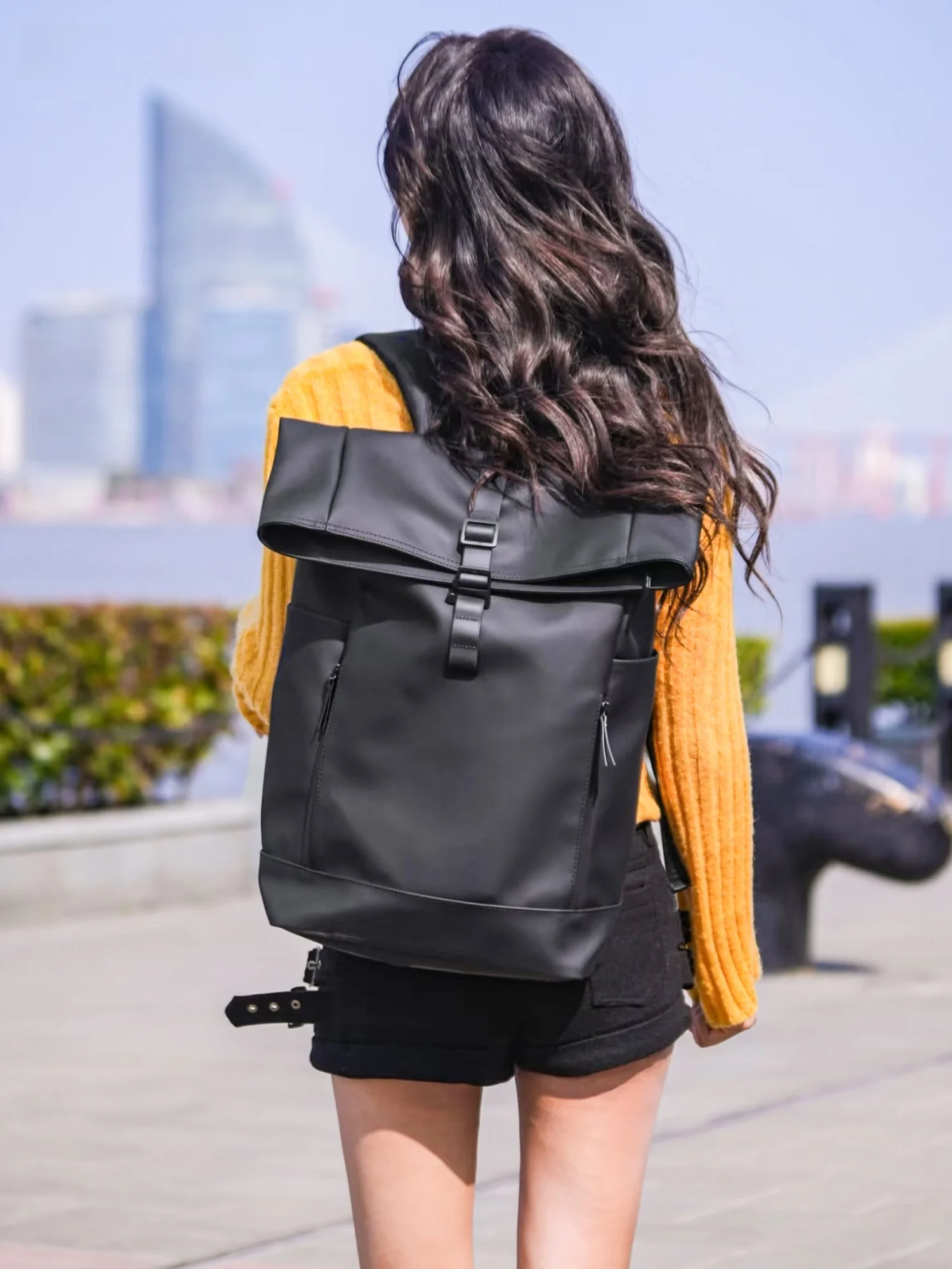 2026-new-leather-ladies-bapa-commuter-cuter-bag-large-capaci-outdoor-travel-casual-women's-sle-bookbag