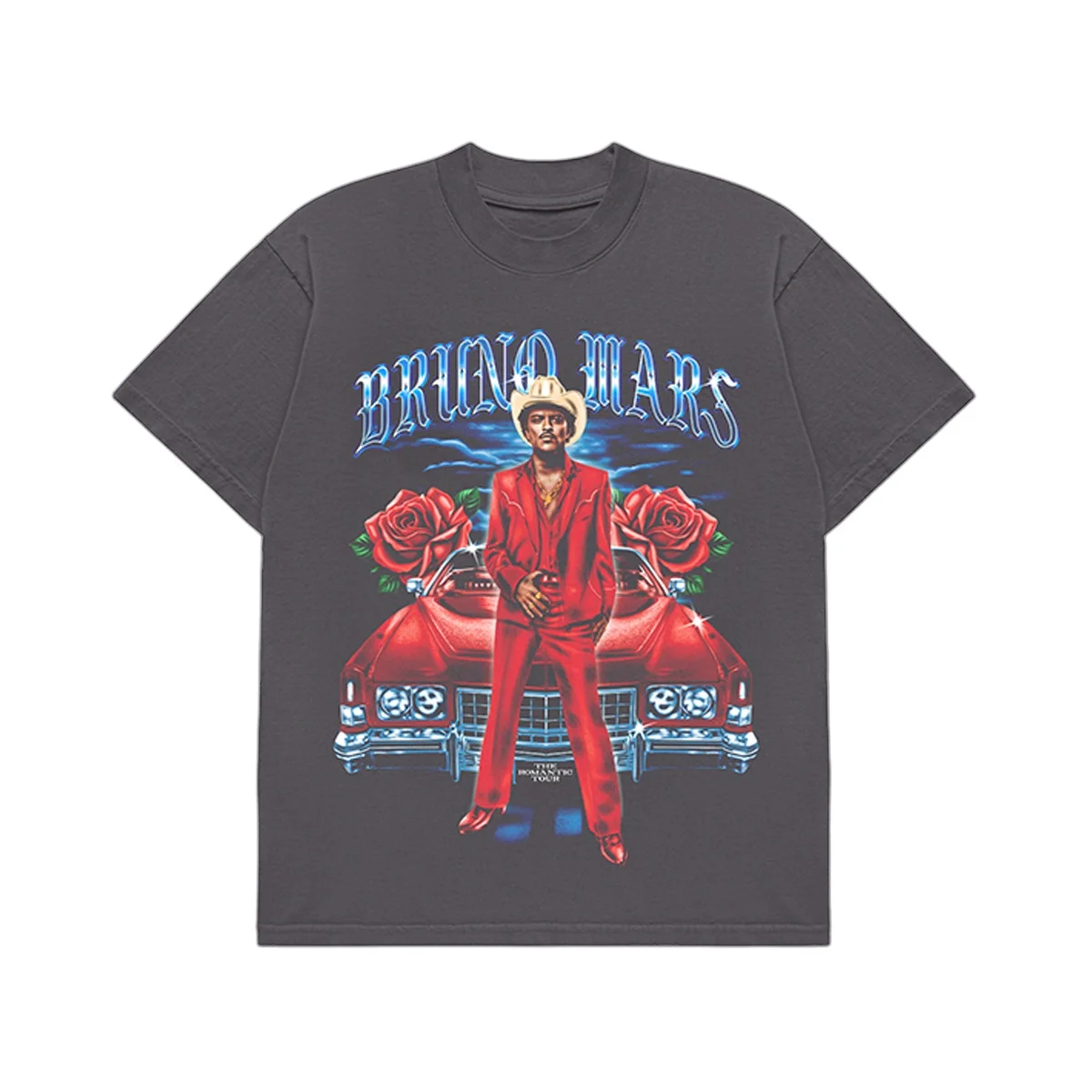 2026 Bruno Mars The Romantic Tour T-shirt Men and Women Summer Cotton Clothing Oversize Fashion Round Neck Short Sleeved Tee