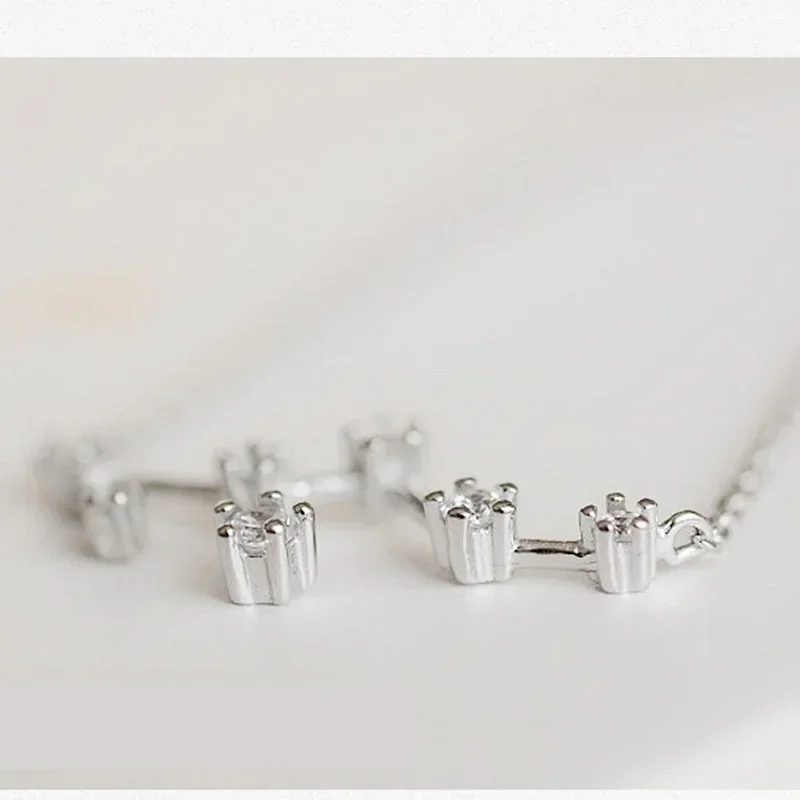 925 فضة علم التنجيم كوكبة ابراج زودياك قلادة للنساء الزركون كريستال مجوهرات-هدايا عيد الميلاد