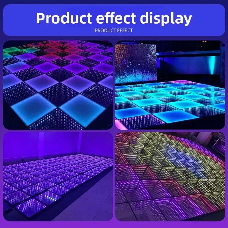 Melaleuca abyss mirror led floor tile tile lamp stage floor lamp splicing tile stage ktv background