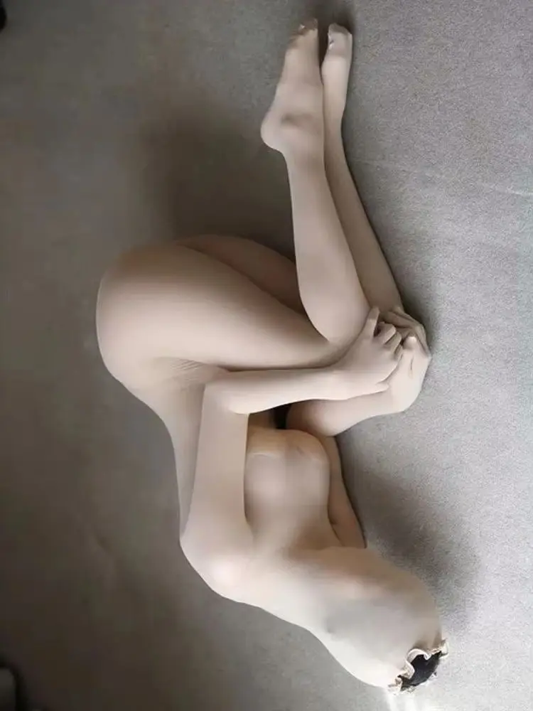 สาวร้อน 20D ห้านิ้ว Tights คอเต่า Pantyhose ช่องคลอดอวัยวะเพศชายปิดเปิด Crotch ชุดนอนเซ็กซี่ Smooth Bodystocking