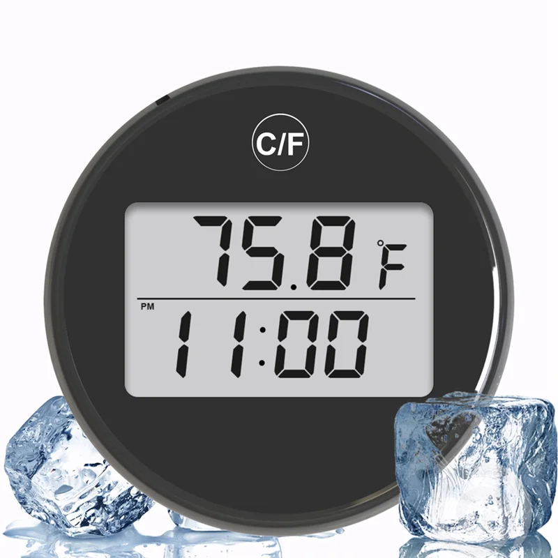 AT51-Water Bath Termômetro Pequeno Flutuante À Prova D 'Água Ice Bath Termômetro Com Display LCD Impermeável Plunge Frio