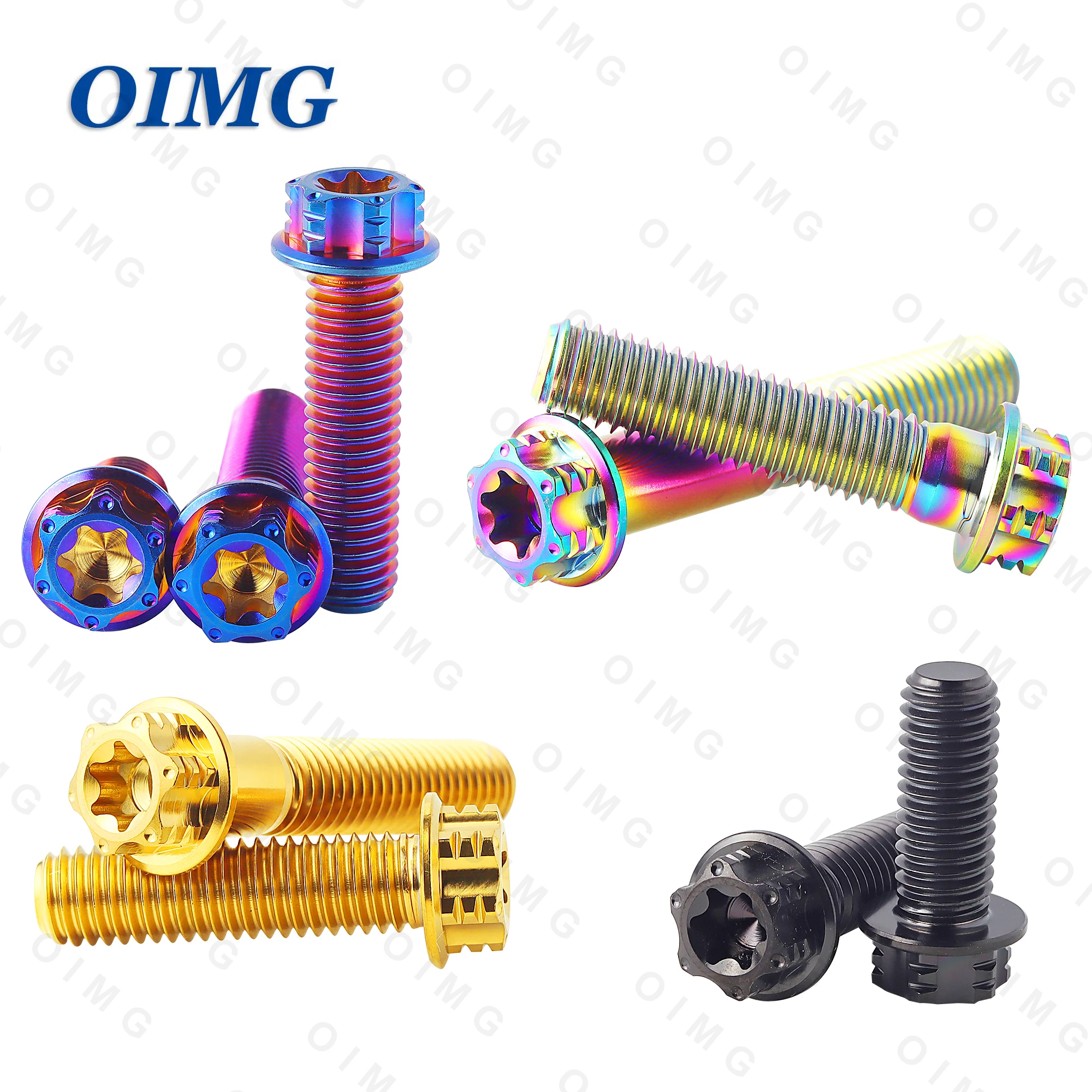Image of M8X20 25 30 35 40 45 50 55mm Titan Schrauben Motorrad Bremssattel Disc Flansch Torx Kopf Bolzen Shell Windschutzscheibe Griff Schrauben