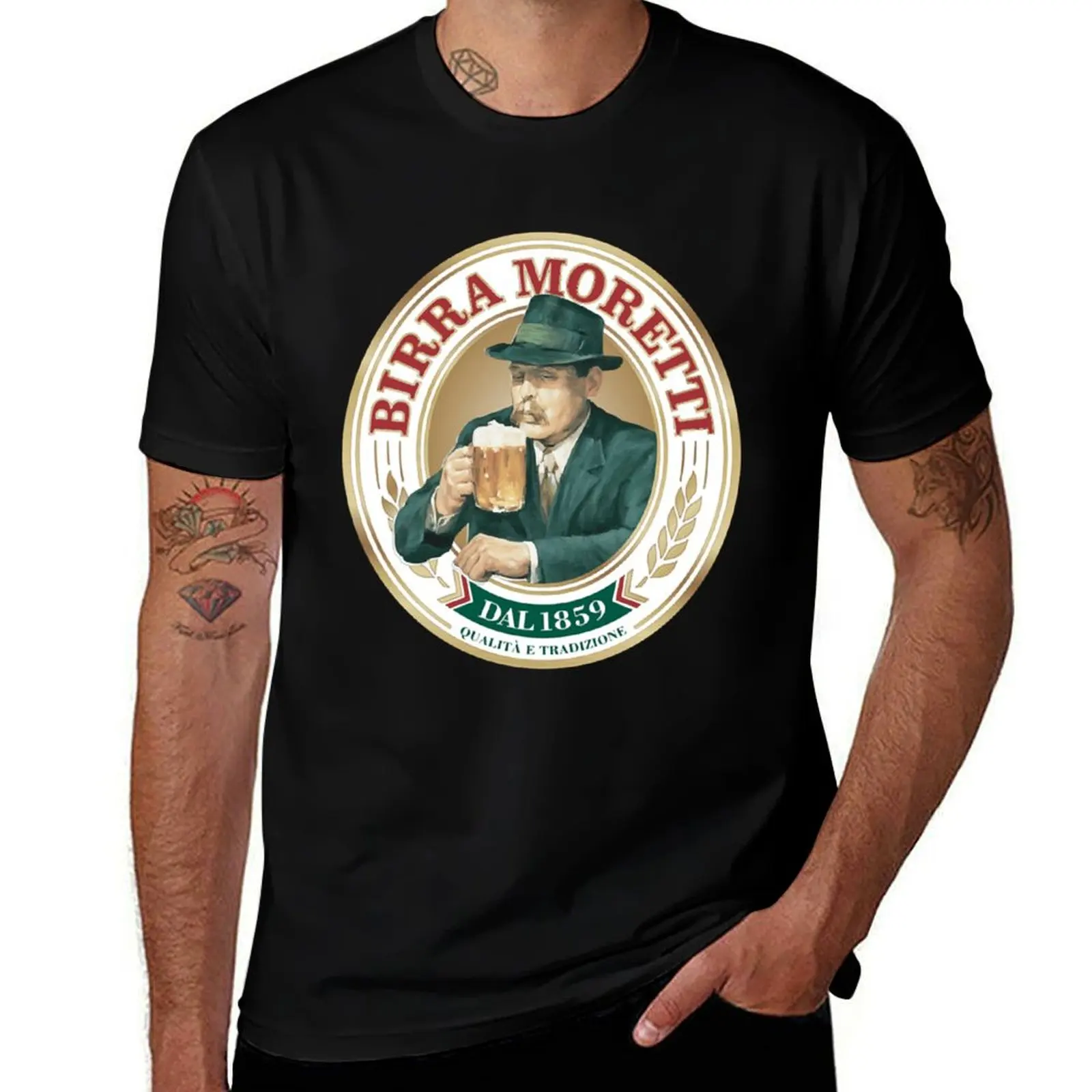 Classy Birra Moretti T-Shirt Anti-Wrinkle Short Sleeve T-Shirt
