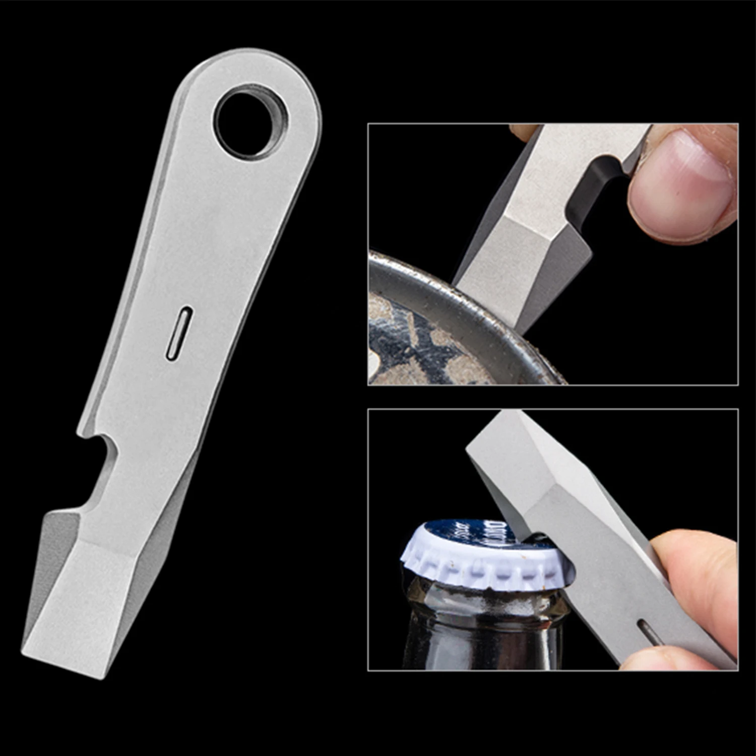 Titanium Crowbar EDC Portable Outdoor Camping Tools Unpacking Bottle Opener Pry Nail Small Hand Tools