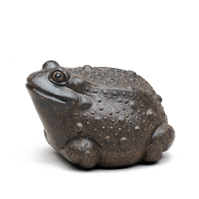 Can Raise Color-changing Frog Tea Ceremony Accessories Yixing Purple Sand  Tea Pet Three-legged Toad Tea Pet Ornament