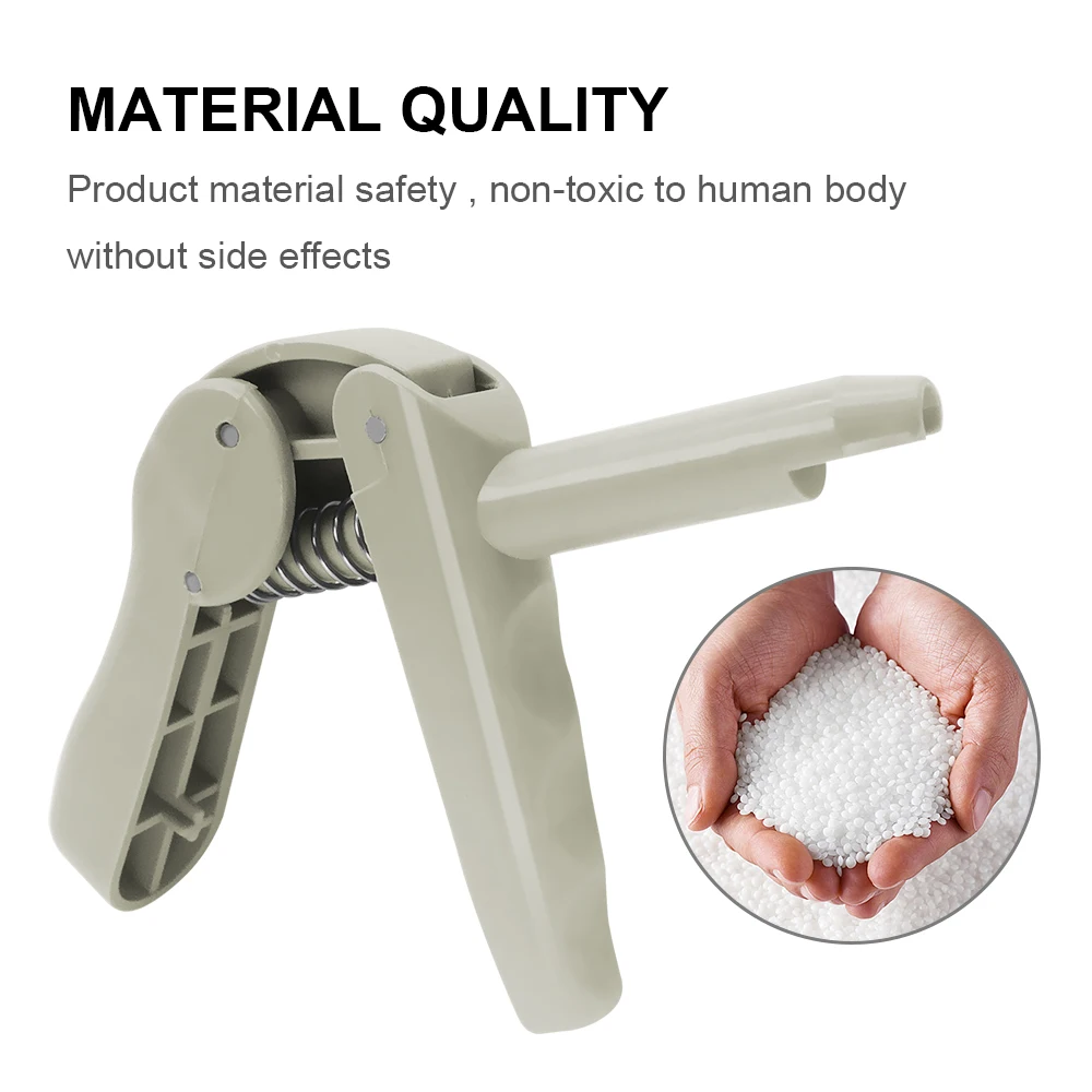 JINGT 1pcs Gray Dental Composite Gun for Precisely Dispensing Composite Resin  to Repair and Restore Damaged or Decayed Teeth