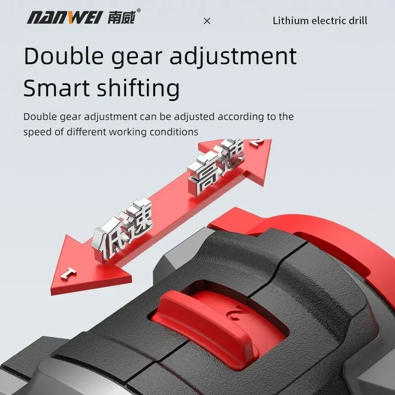 Imagem -06 - Nanwei-brushless Furadeira Elétrica sem Fio Driller Knockable 55n.m Chave de Fenda 16.8v Bateria Li-ion Ferramentas Elétricas