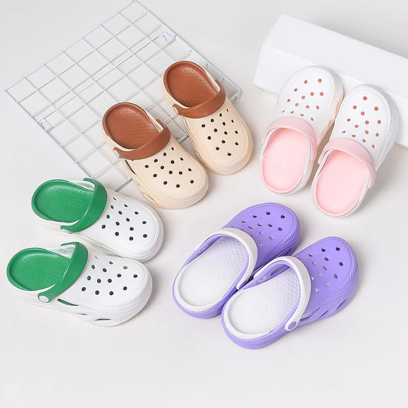 

Luxury Children Slipper Summer Girls Sandals Beach Casual Shoes Sneaker Thick Sole Kids Clogs 2024 New Cute Girls Slipper Shoes