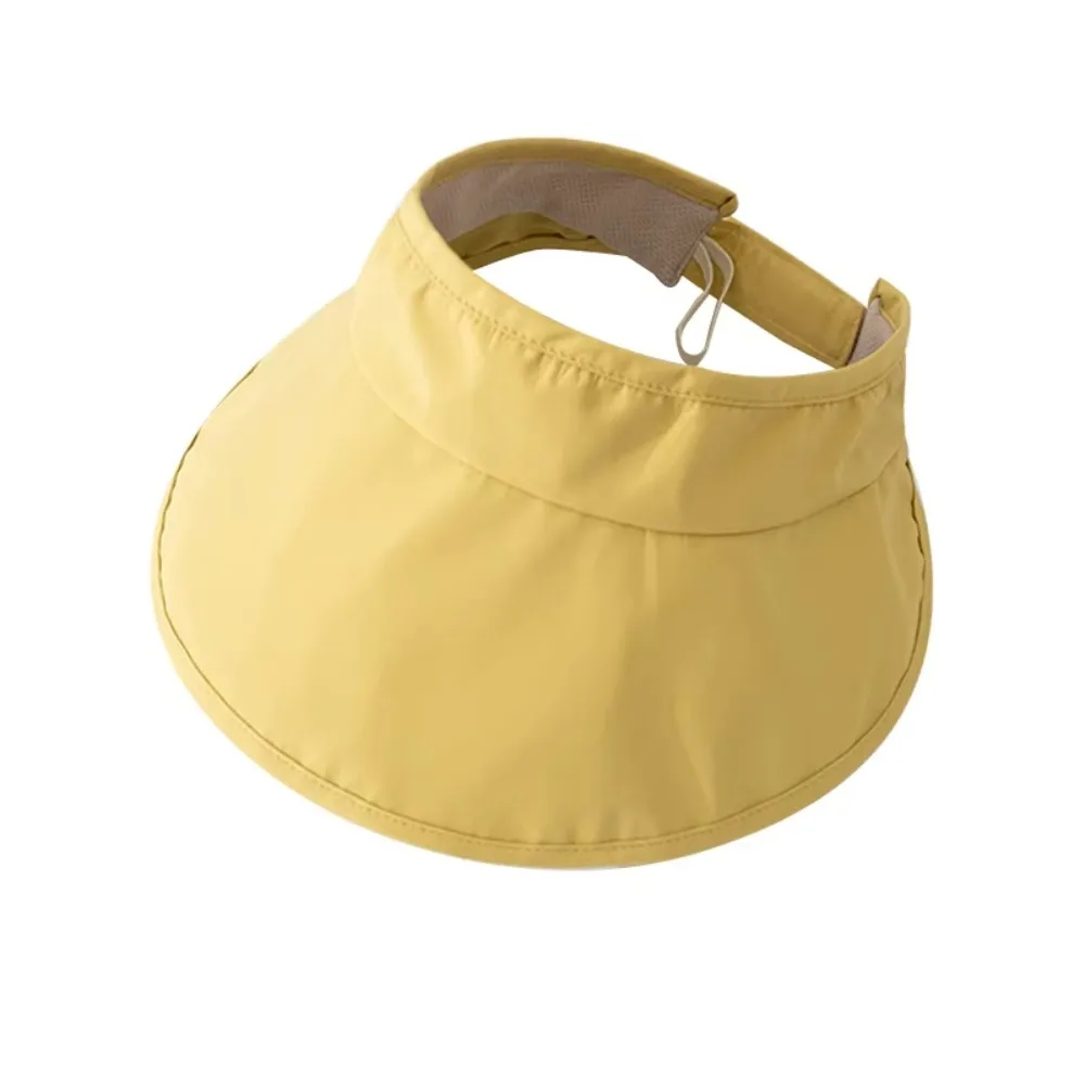Creative UV Protection Large Brim Sun Hat Wide Brim Lightweight Empty Top Hat Quick Drying Breathable Foldable Sunhat Women
