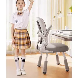 Adjustable Study Chair for Children, Comfortable and Ergonomic Writing Desk Chair with Lift for Home/School Use