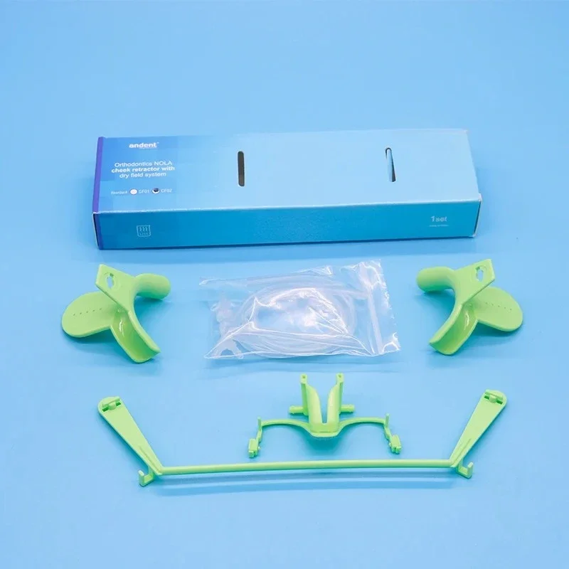 1Set S/L Cheek Retractor Dry field system with Saliva Suction Function Mouth Opener Suit Bonding Retractor Orthodontic Bracket