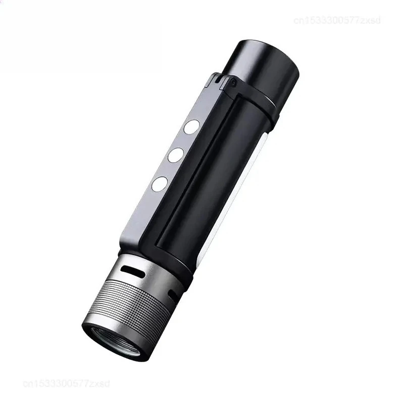 

Outdoor 6 in 1 Zoom Flashlight Multifunction Portable Sound Light Alarm 1000lm Waterproof 2600mAh LED Flashlight