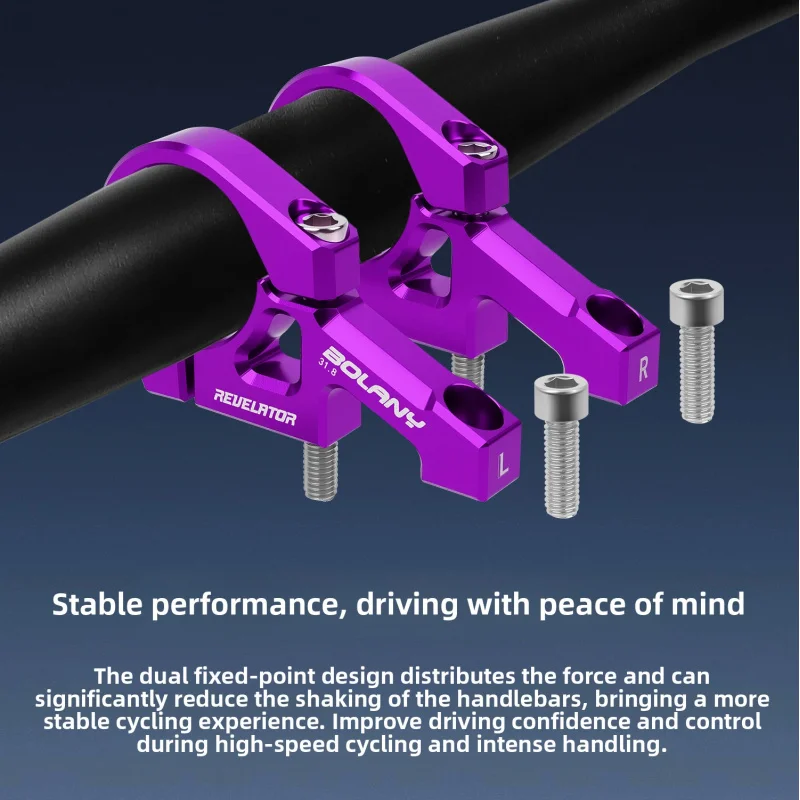 

ApplicableBOLANYDouble Shoulder Stem Downhill Soft Tail Off-Road Front Fork Direct Mount Stem DH31.8mmAluminum alloy mountain b