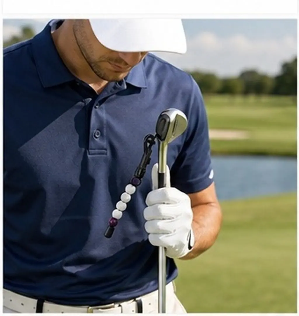 8Pcs Golf Bead Counter Stroke Tracker with Plastic Ball Beads Simple Effective Scoring Tool Wrist Friendly Clip for Course Use