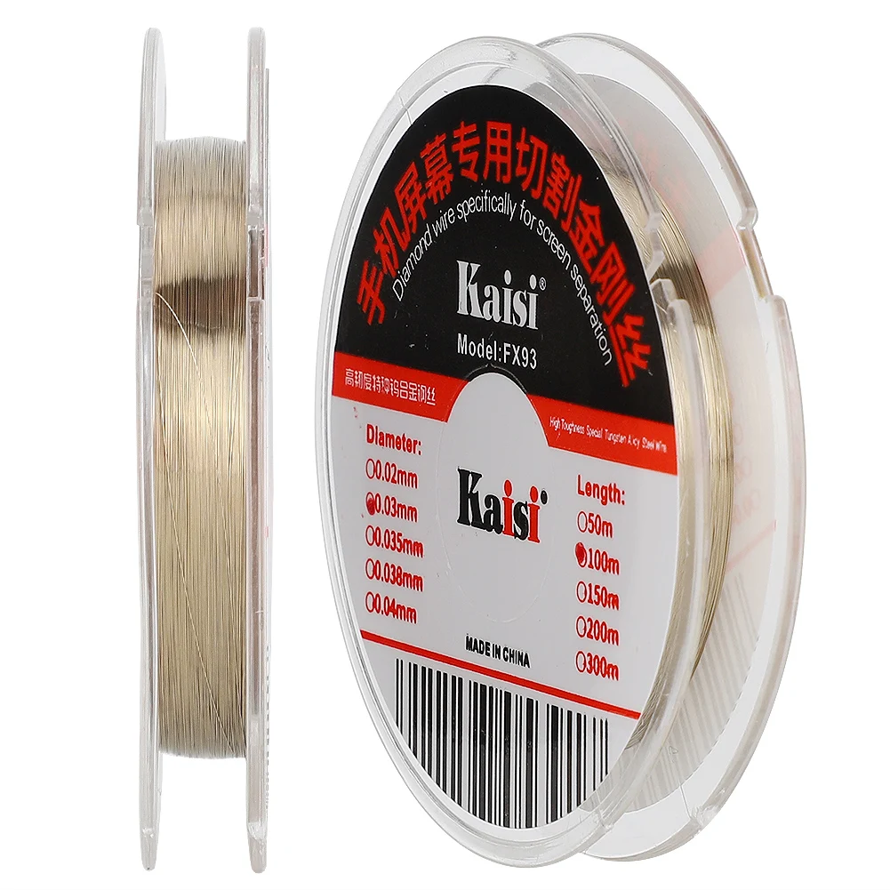 

Clearance Deal Alloy Steel Wire High Cutting Accuracy Hard To Break Lightweight Easy To Carry Store Mobile Phone Screen Cut Wire