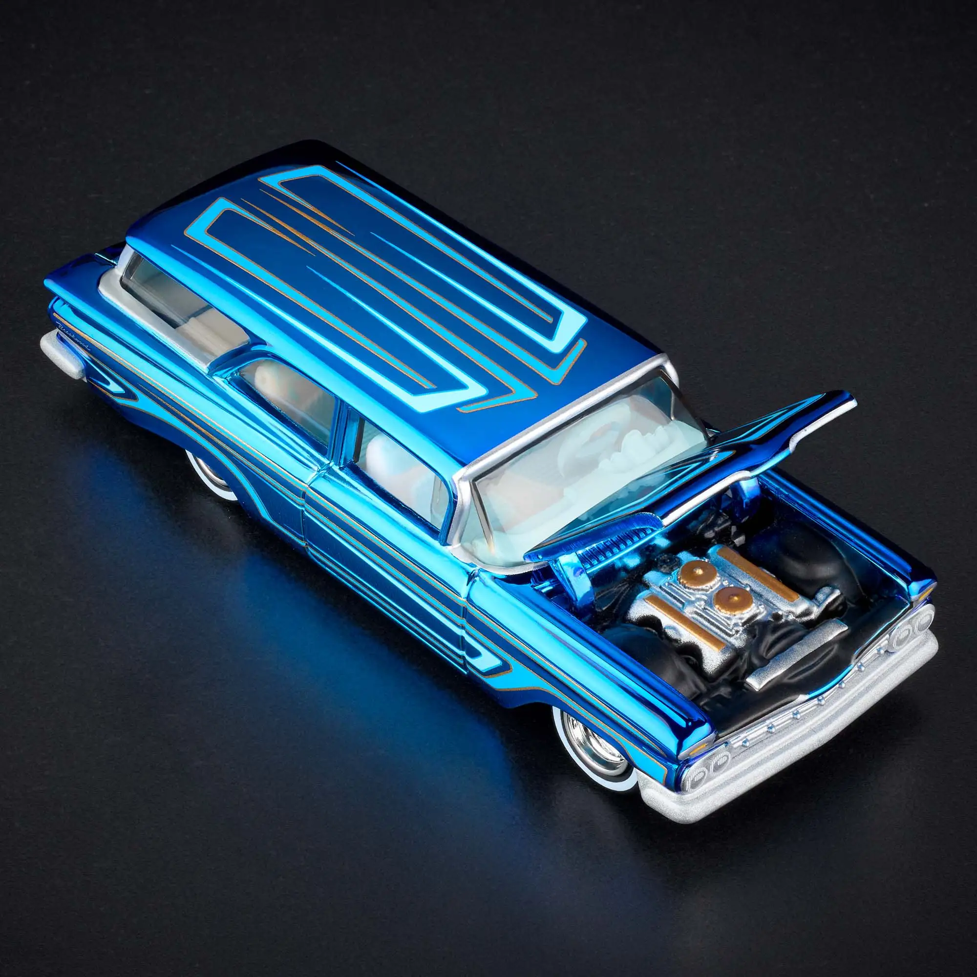 Hot Wheels Collectors RLC Exclusive 1959 Chevrolet Brookwood Ice Blue Scale 1:64 รถDiecast