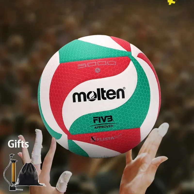 Original Molten Size 4 5 Volleyball V5M5000/4000 Soft Touch Standard Match Training Volleyball Youth Adults Beach Ball Free Gift