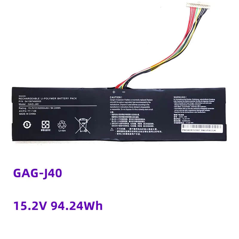 GAG-J40 Laptop Battery for Gigabyte Aorus X7 Dt V7 V8 V6 Aero 15 14 V7 14-W-CF2 15x 15w 14-P64WV6 P64Wv7-De325Tb