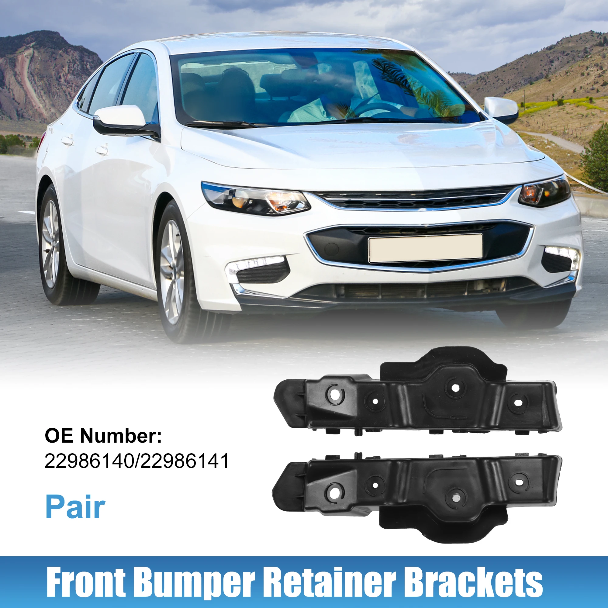 X Autohaux 1 Pair Front Bumper Mounting Support Bracket No.22986140 for Chevrolet Malibu 2013-2015 for Chevrolet Malibu Limited