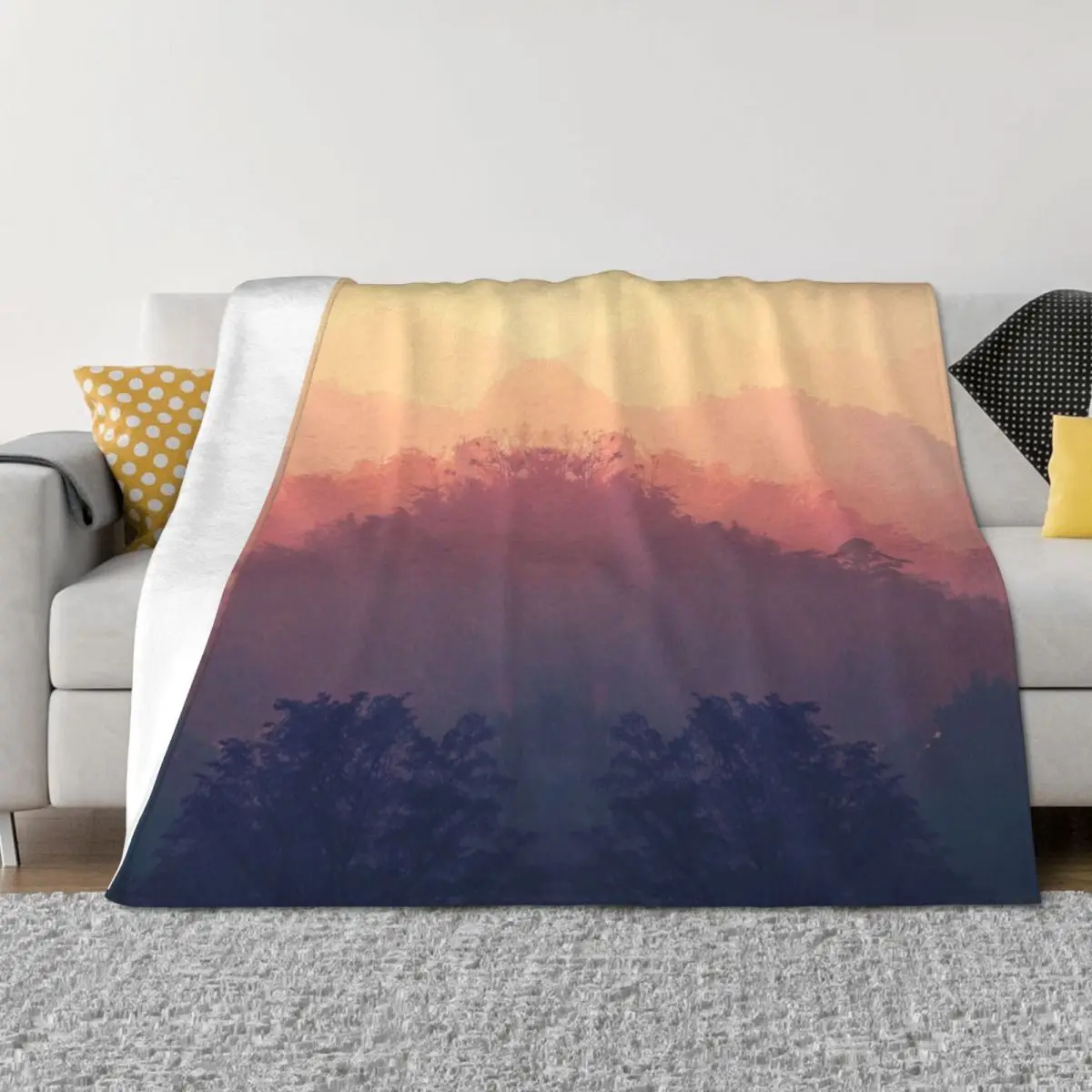 

Mountain Sunset Throw Blanket Blankets For Bed Luxury Throw Soft Plaid Blankets For Baby Blankets