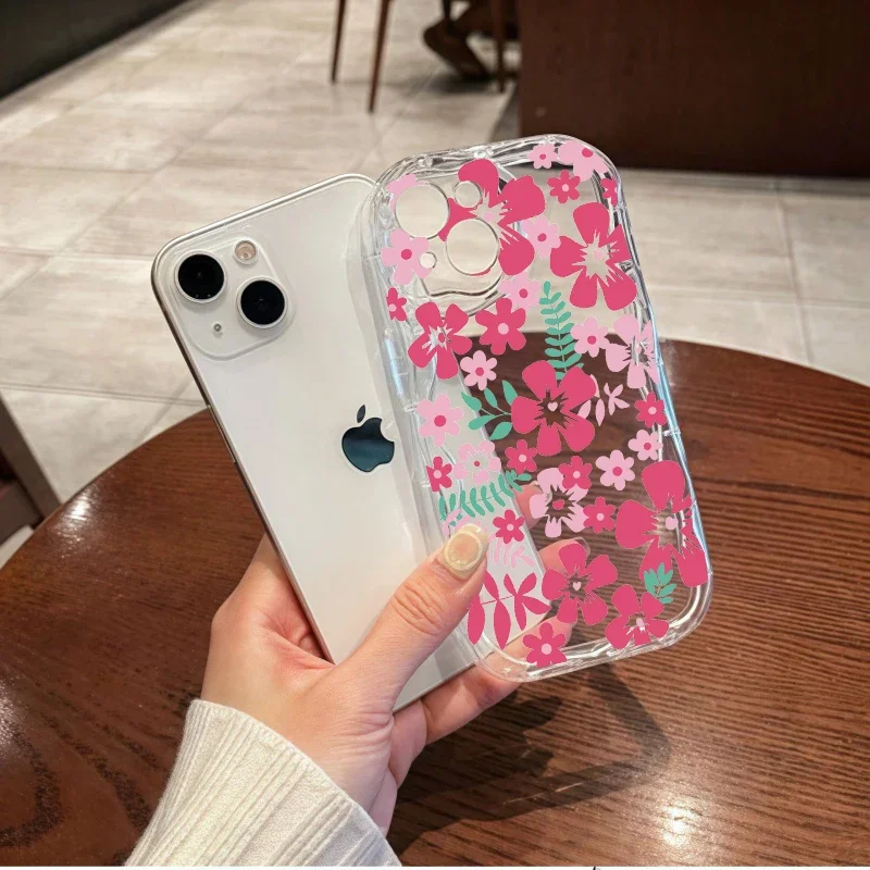 Flower Phone Case For Huawei Honor 300 Pro 90 Lite 20 50 SE Nova 5T 11 7 9 10 P30 P40 Mate 30 40 Pro Soft Shockproof Clear Cover