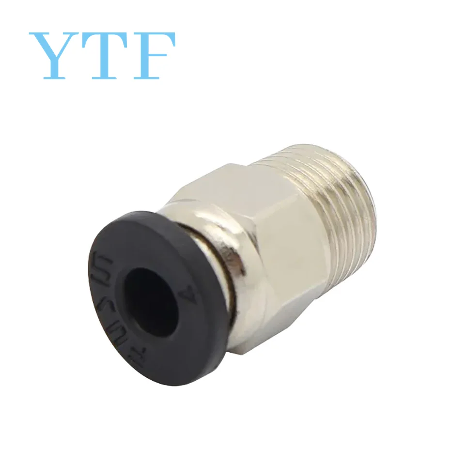 5pcs 3D Printer Parts Through V6 Quick Connector Feed Pipe Connector M4 Diameter M10 Thread Fittings PC4-01