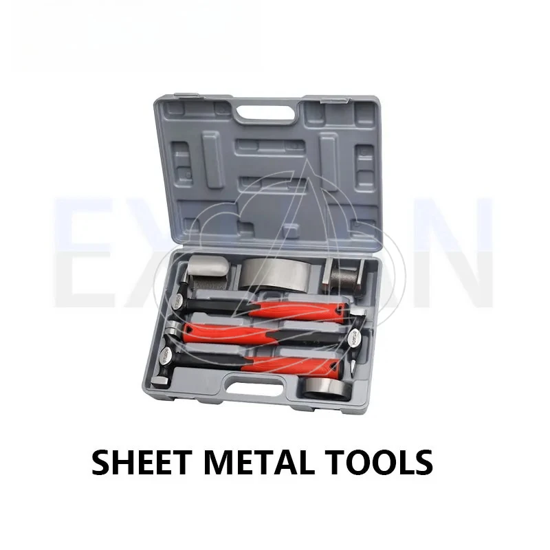 Auto Sheet Metal Hammer Set Dent Repair Tool Flat Head Shaping Tool Kit