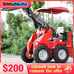 Mini minicargador LEITE, minicargador con motor EPA, servicio posventa de un año, cargadora compacta personalizada
