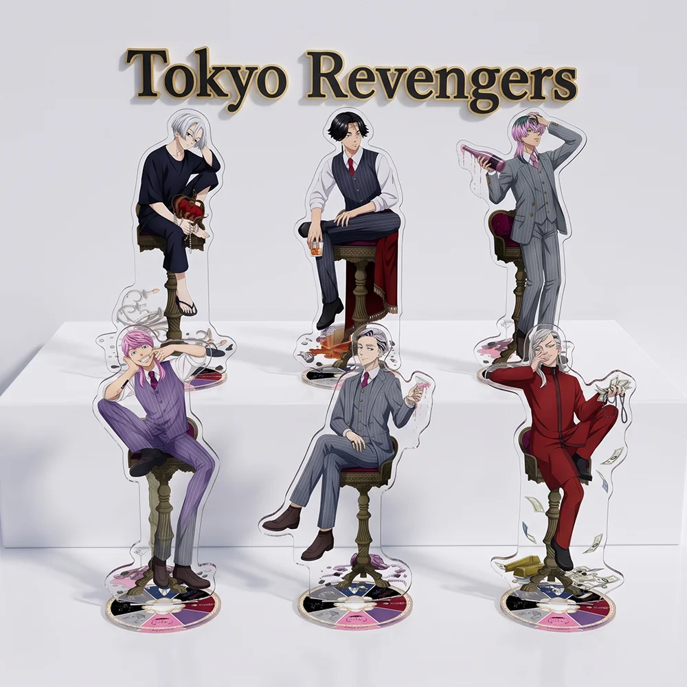 Tokyo Revengers Mikey Baji Keisuke 15CM Cute Anime Acrylic Stand Keychain Room Decoration Desktop Ornament Halloween Gifts