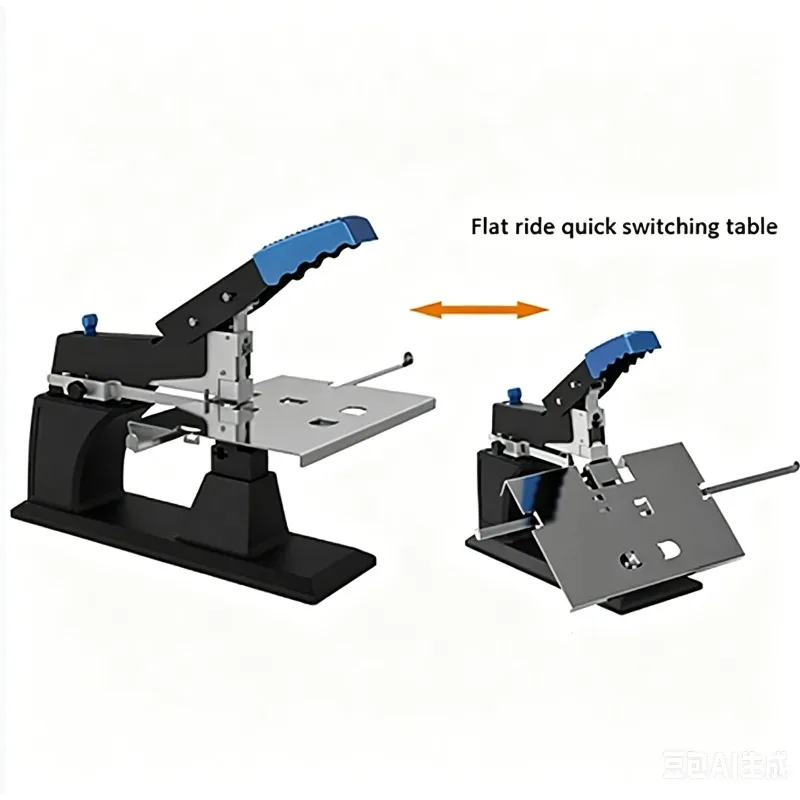 Heavy Duty Manual Flat & Riding Stitch Stapler, Desktop Office Stapling Machine For A3 Books Documents Binding