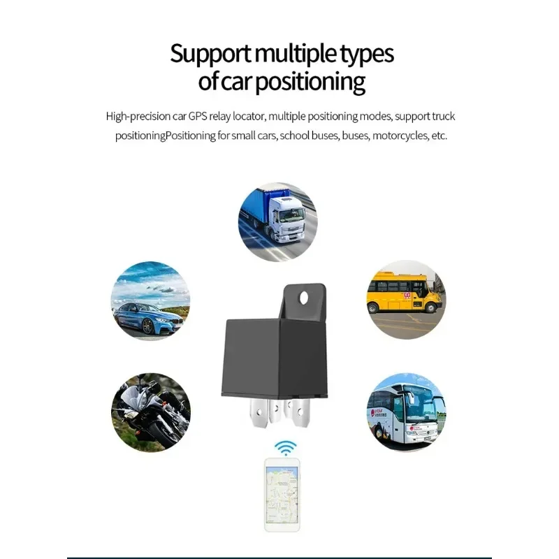 Anti - theft Tracker for Automobile and Electric Vehicle, GPS Locator Track Playback of Relay Positioning