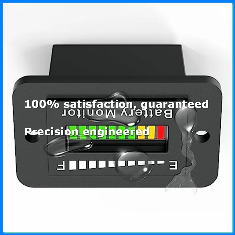 

12V 24V 36V 48V 60V 72V LED Battery Monitor Gauge Battery Fuel Gauge Indicator Lithium Ion Battery Tester-A63M