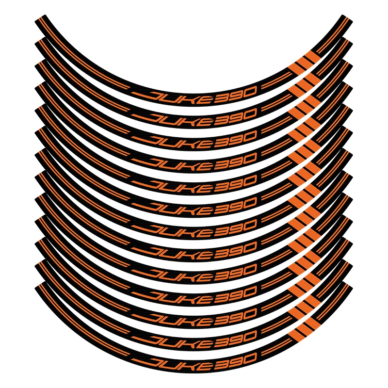 Gebruikt Voor KTM DUKE 390 2024 Veiligheid Reflecterende Wielnaaf Sticker Kits Van Fietsaccessoires Velg Decoratie Bescherming Refit Decals