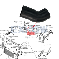 Turbo Charger Inlet Air Hose for Nissan Navara D40 Pathfinder R51 V9X 3.0 dCi 14463-5X22C 14463-5X220
