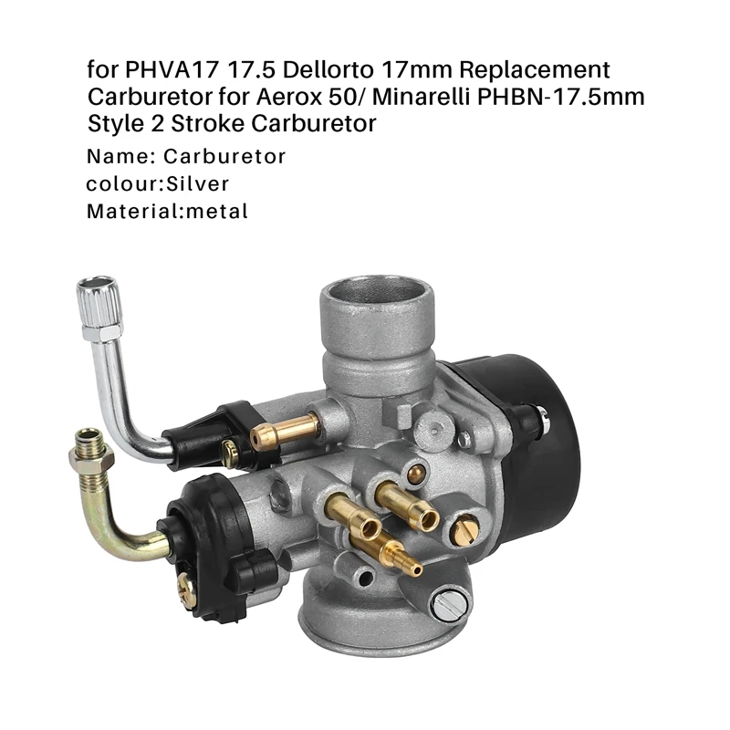 For PHVA17 17.5 Dellorto 17Mm Replacement Carburetor For Aerox 50/ Minarelli PHBN-17.5Mm Style 2 Stroke Carburetor