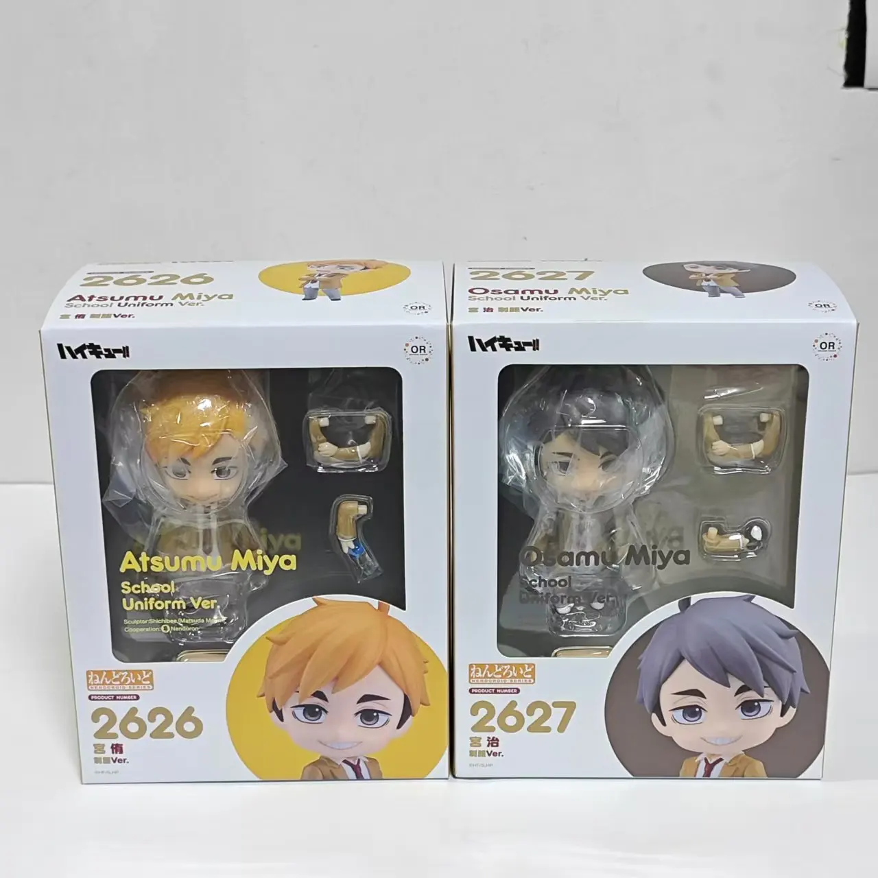 

Original BANDAI 2626 2627 Haikyuu!! miya atsumu miya osamu Anime Action Figures Model Toy Figurine PVC Toys Tetsurou Kuroo