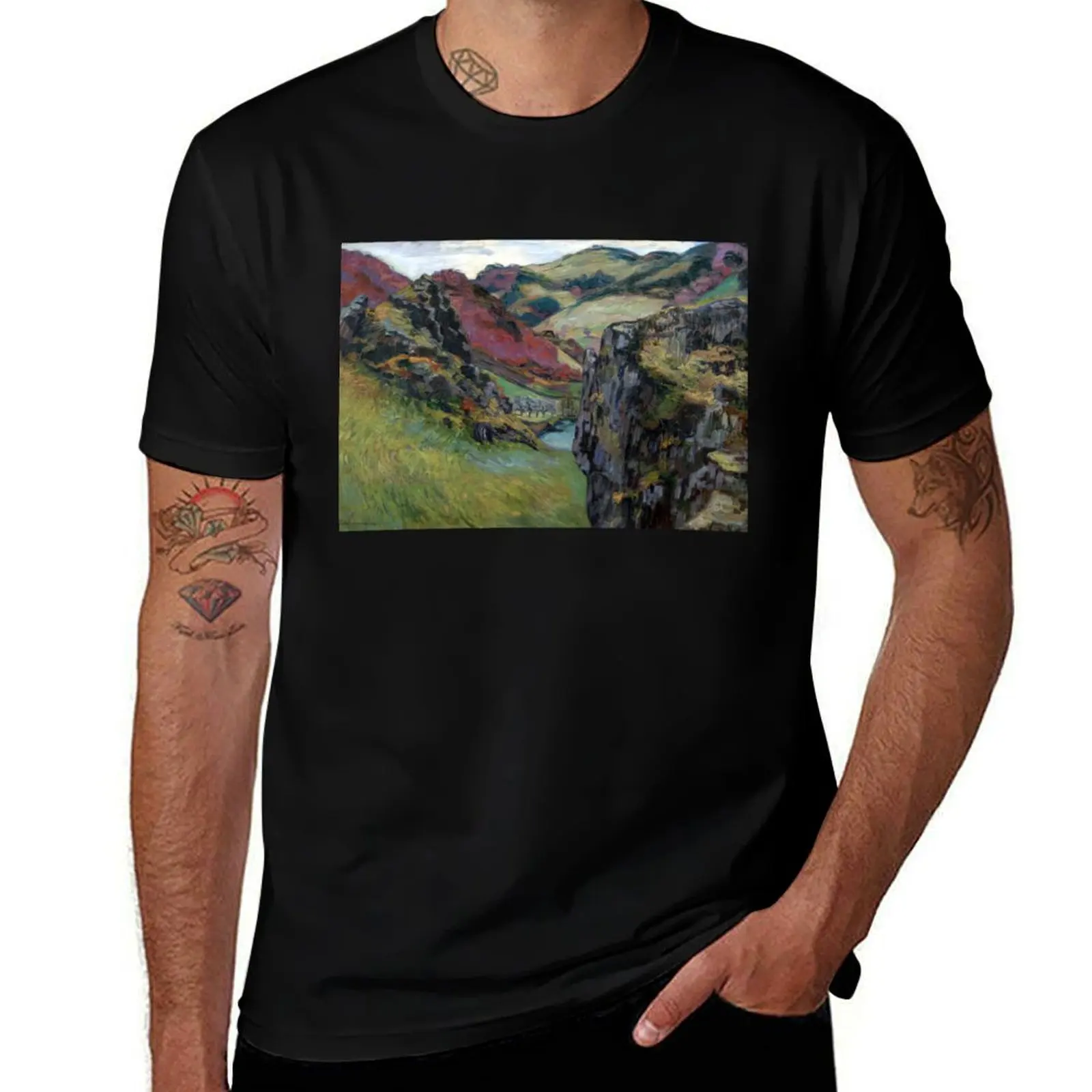 

Armand Guillaumin - Landscape near Saint-Julien-des-Chazes T-Shirt plus size tops boys whites Luxury man men t shirt