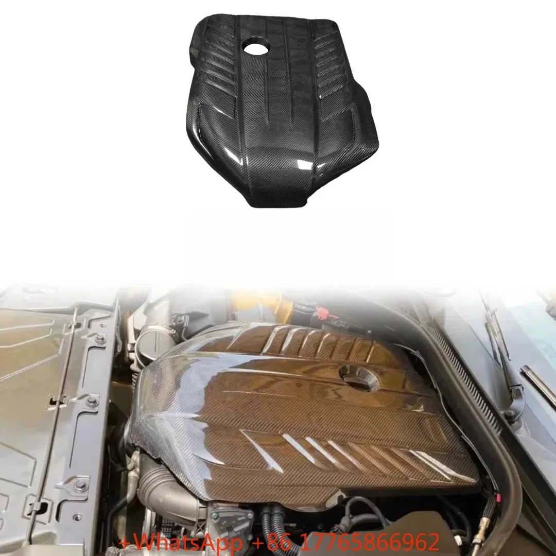 

Капот двигателя из углеродного волокна для Toyota Supra A90, высококачественная внутренняя крышка двигателя из углеродного волокна, аксессуары для модификации