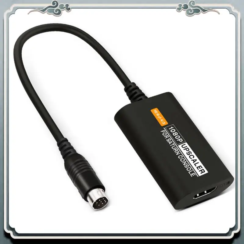 Premium For Sega SS Saturn -Compatible Converter Saturn 16:9/4:3 S-Video Input 1080P Adapter