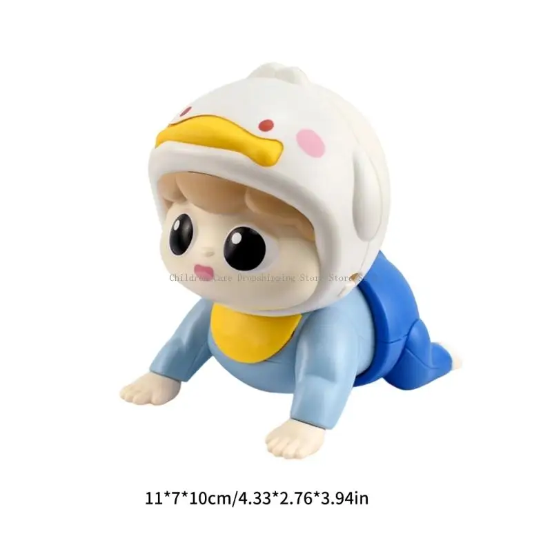 Le jouet d'entraînement électrique rampant pour les sons musicaux pour nourrissons encourage le mouvement tête exercice bébé