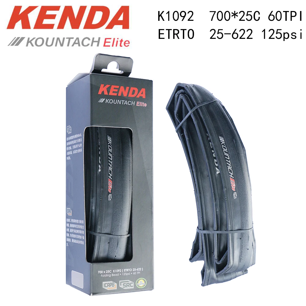 

KENDA K1092 шина для дорожного велосипеда 700x25C KOUNTACH ELITE Складная Антипрокольная велосипедная шина