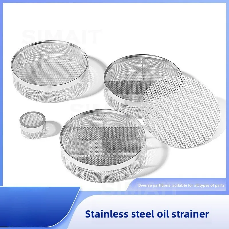 Watch Repair Oil Washing Net, Stainless Steel Mesh Basket Movement Parts Cleaning and Storage, Layered Design with Partition