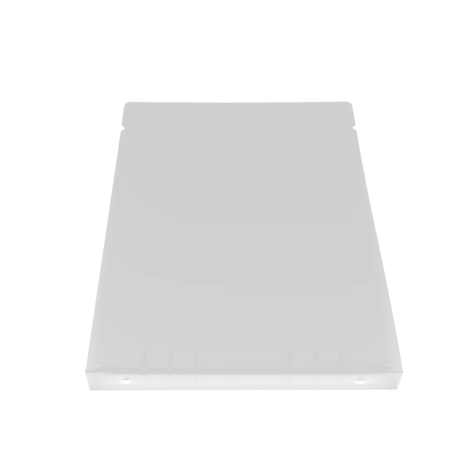 6-hole pasta plástica branca para scrapbook, arquivo folha solta, fichário, bloco de notas