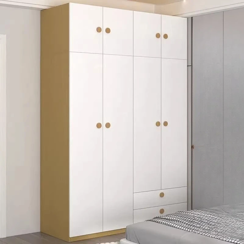 Factory Direct 2026 Home Bedroom 60 Deep Modern Simple Combination Wardrobe Rental House Small Unit with Drawers Storage Storage