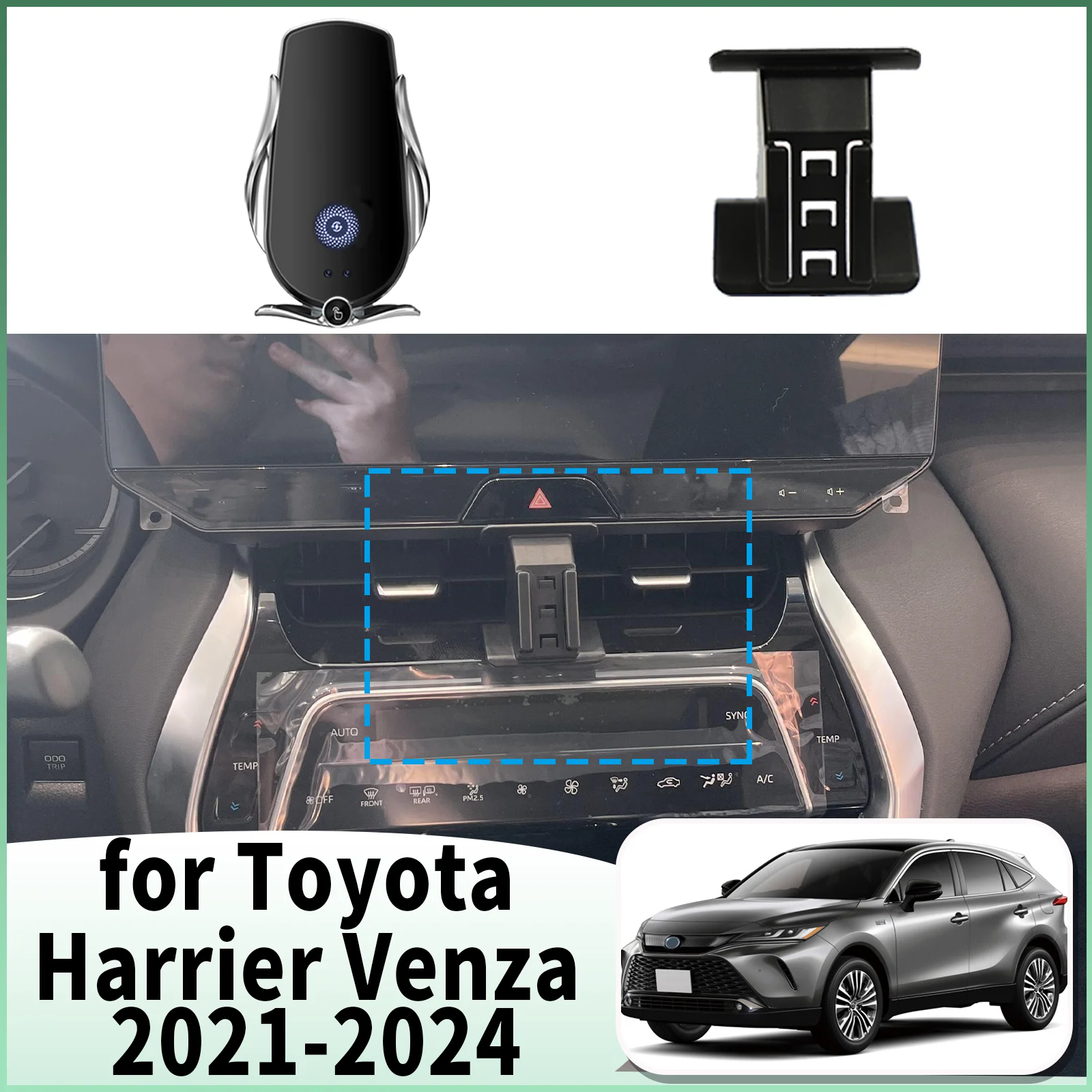 

fit for Toyota Harrier Venza 2021 2022 2023 2024 XU80 Specific Dashboard Navigation Phone Holder Mount Design Car​​ accessoires