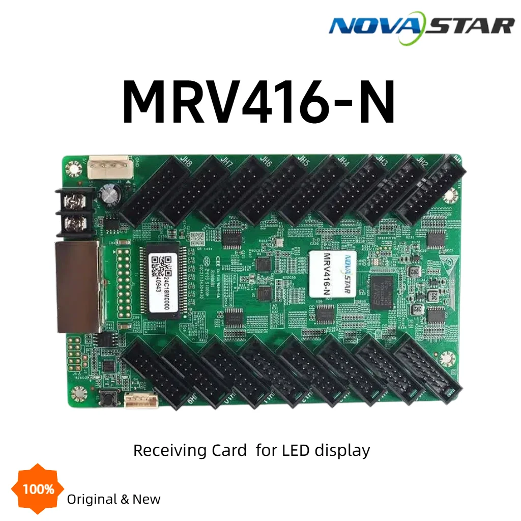 

Приемная карта NovaStar MRV416-N для LED-дисплеев с 16 портами HUB75E, поддержка 512×512@60Гц для LED-видеостен