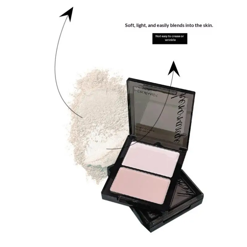 بودرة HERORANGE Highlight & Eye Shadow رقيقة وطبيعية وخفيفة الوزن وغير لامعة لظلال العيون ذات التركيز الناعم لتفتيح المكياج #3