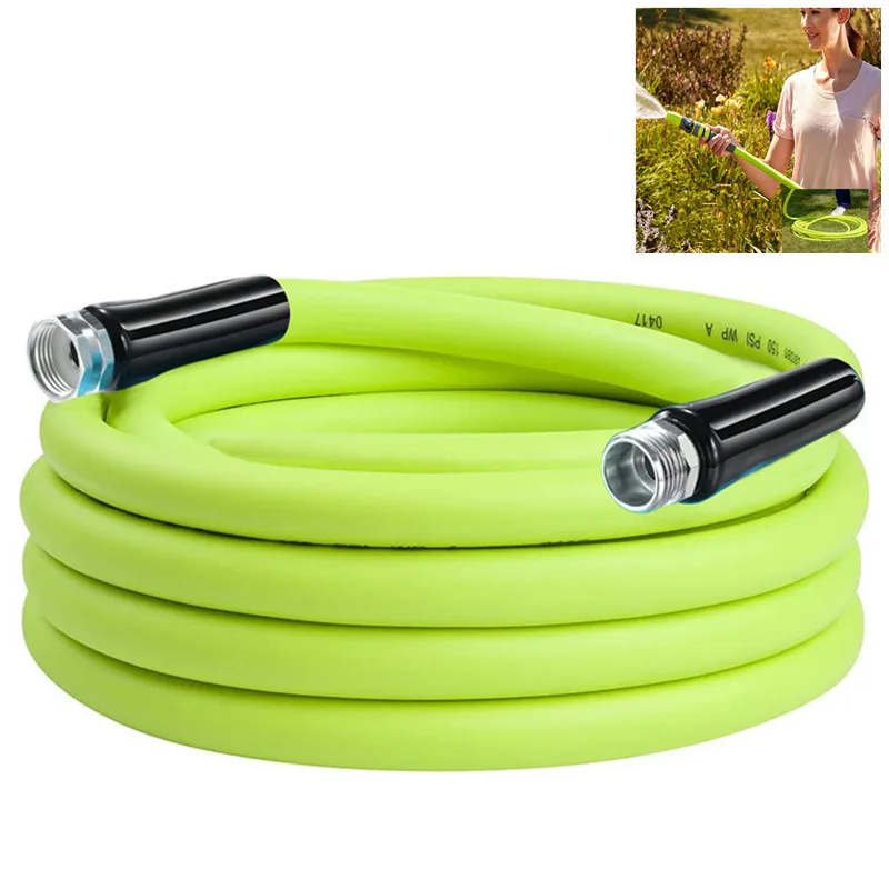 5/8 Inches x 50 FT Lightweight Flexible Water Hose Antifreeze Explosion-proof Water Pipes For Garden Car Yard Supplies